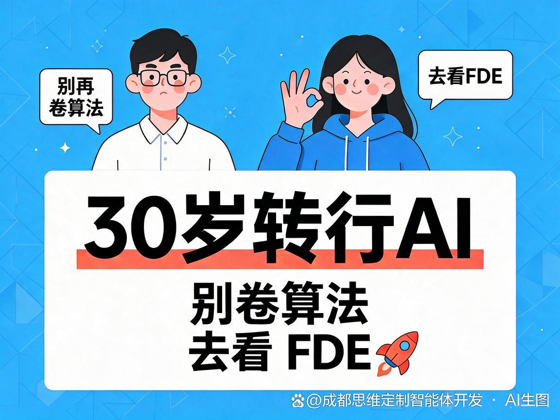 在成都 30 岁转行 AI，为什么我劝你别卷算法，去看看 FDE